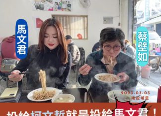 投給民眾黨就是投給馬文君